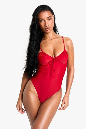 Swimwear Essentials Underwired Swimsuit red