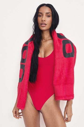 Swimwear Essentials Scoop Swimsuit red