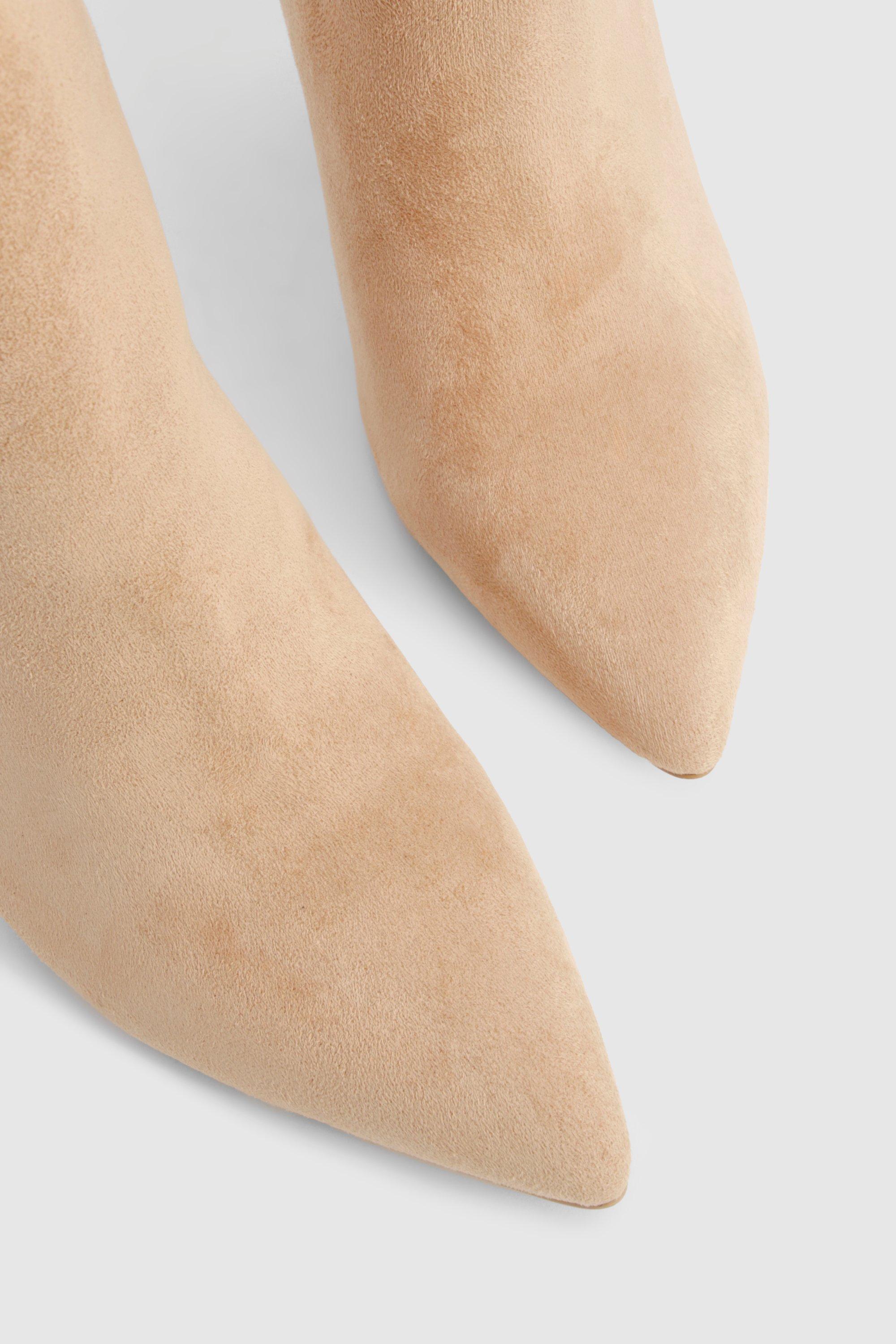 Cone Heel Pointed Ankle Boots | boohoo USA Cone Heel Pointed Ankle Boots | boohoo USA