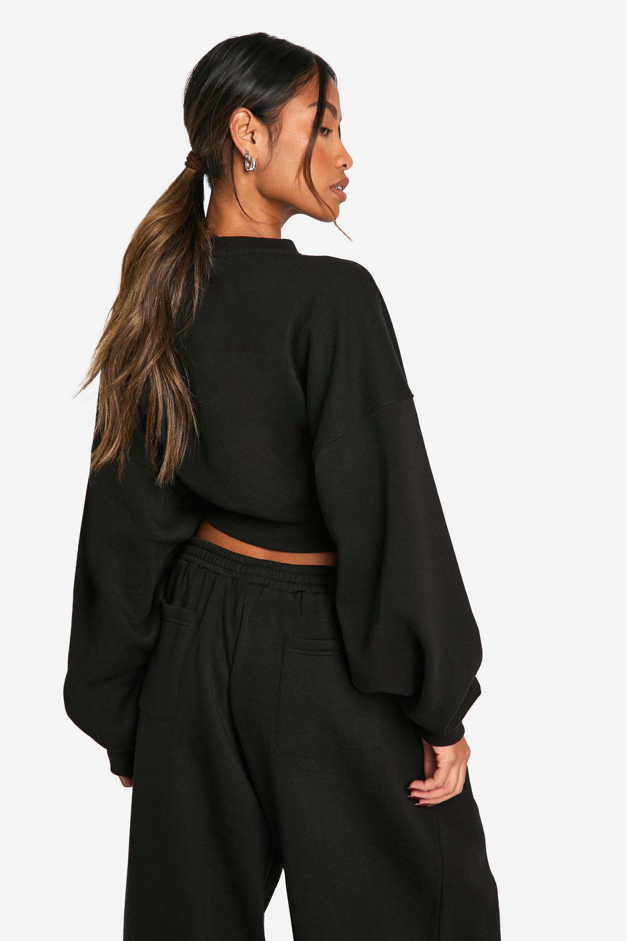 Boohoo cropped sweatshirt online