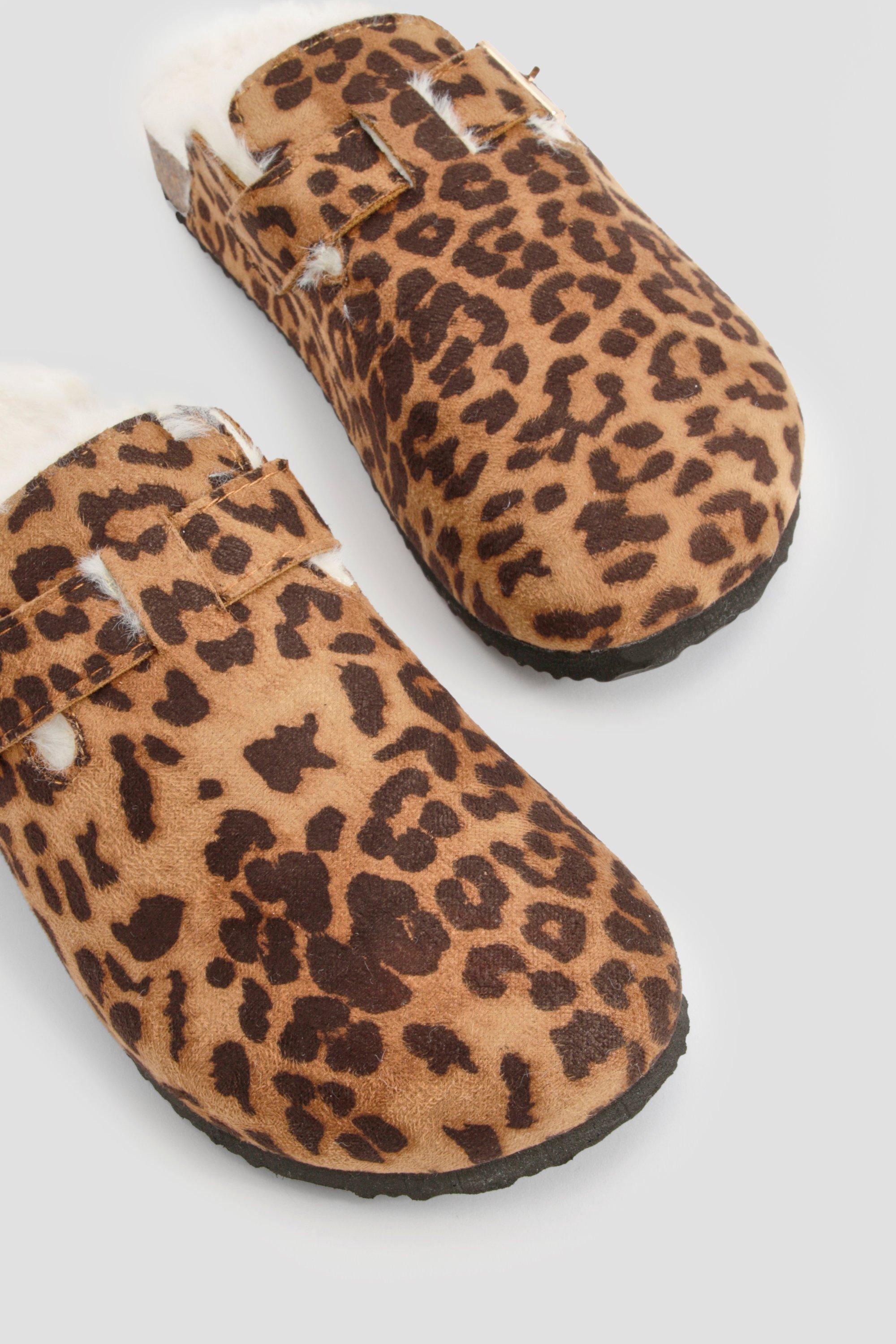 Slip on leopard mules store