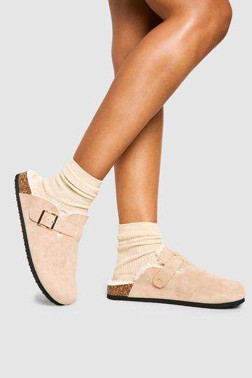 Slip On Cosy Mules beige