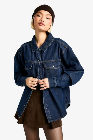 Oversized Denim Shirt indigo