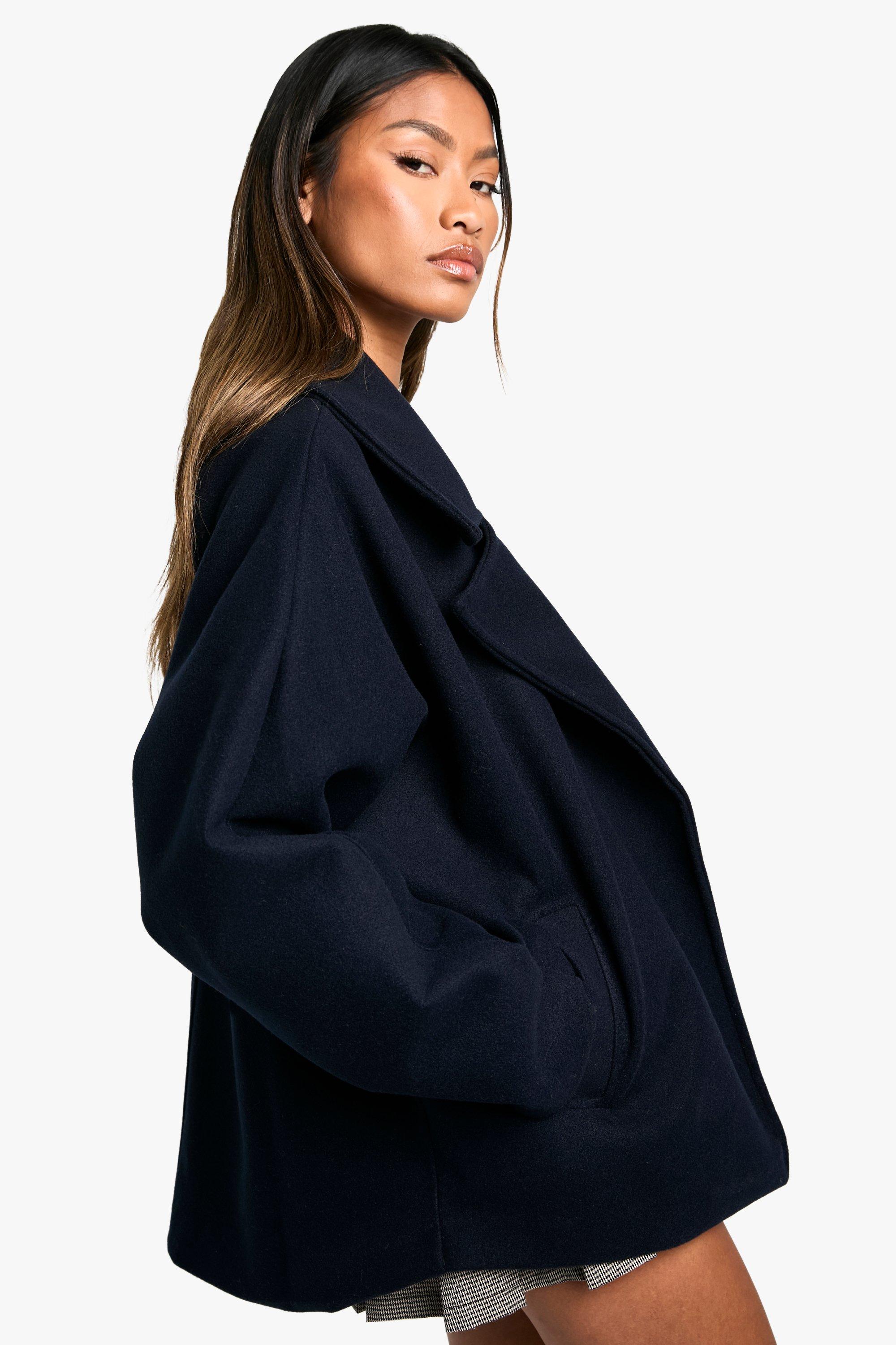 Short wool jacket on sale