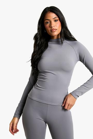 Tall Premium Sculpt Long Sleeve Top slate grey