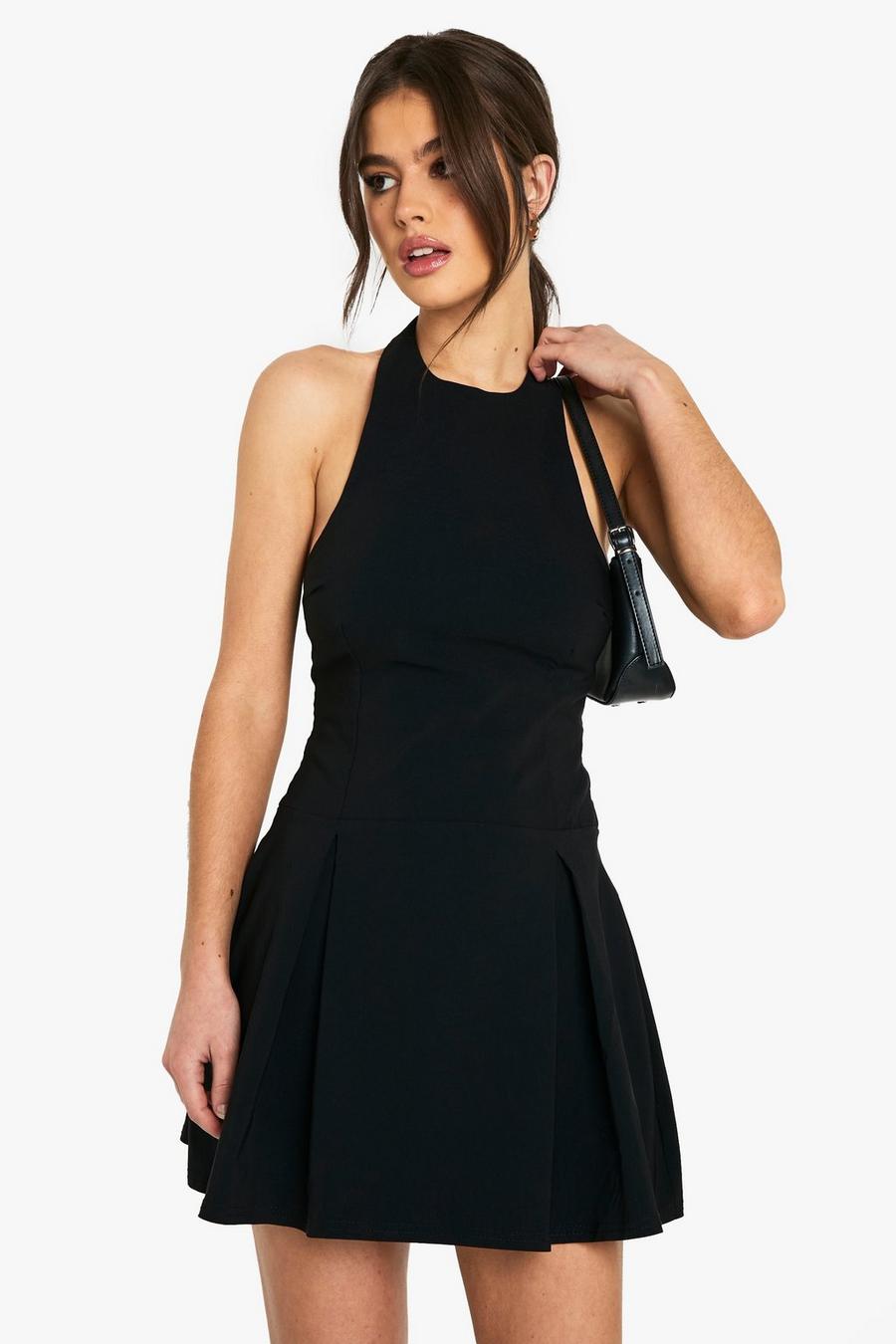 Black dress winter wool dress midi dress 321# Black dress winter wool dress midi dress 321#