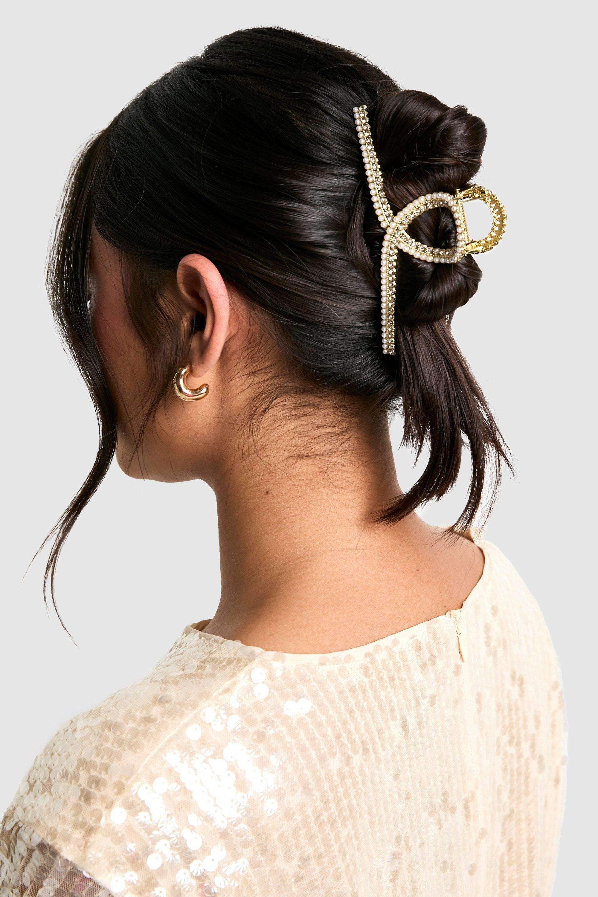 Diamante hair claw clip discount
