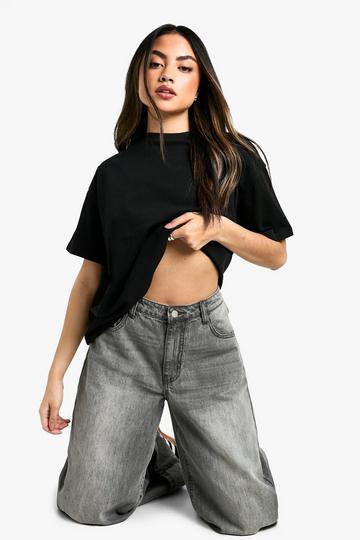 Boohoo basics oversized t-shirt black