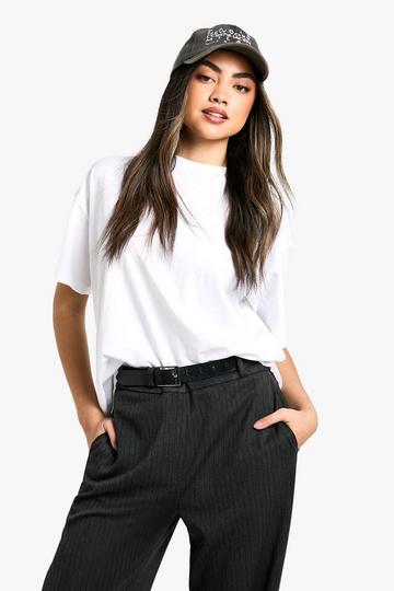 Boohoo basics oversized t-shirt white