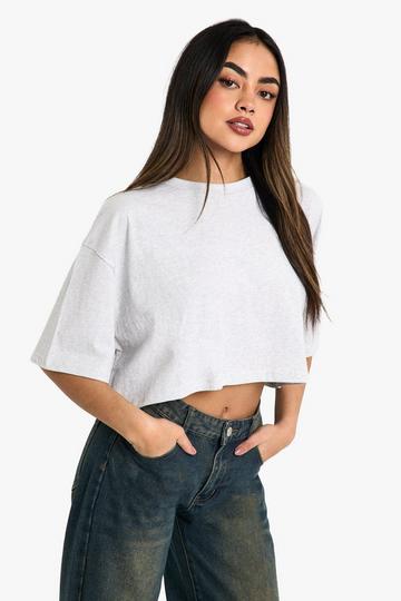 Basic Boxy Crop Top charcoal