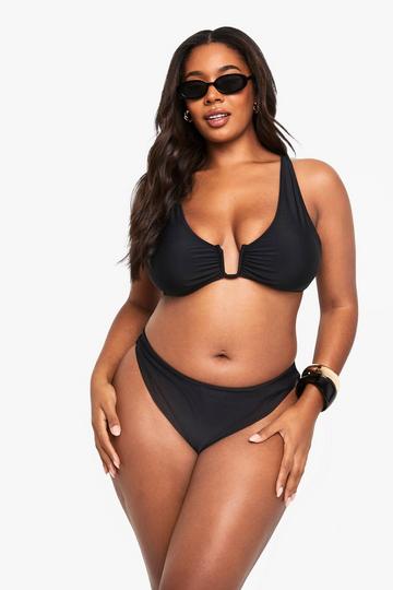 Plus Swimwear Essentials High Waist Brief black