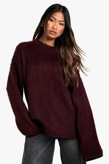 Super Soft Round Neck Jumper plum