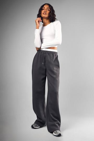 Tall Drawstring Wide Leg Jogger charcoal