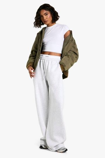 Tall Drawstring Wide Leg Jogger ash grey