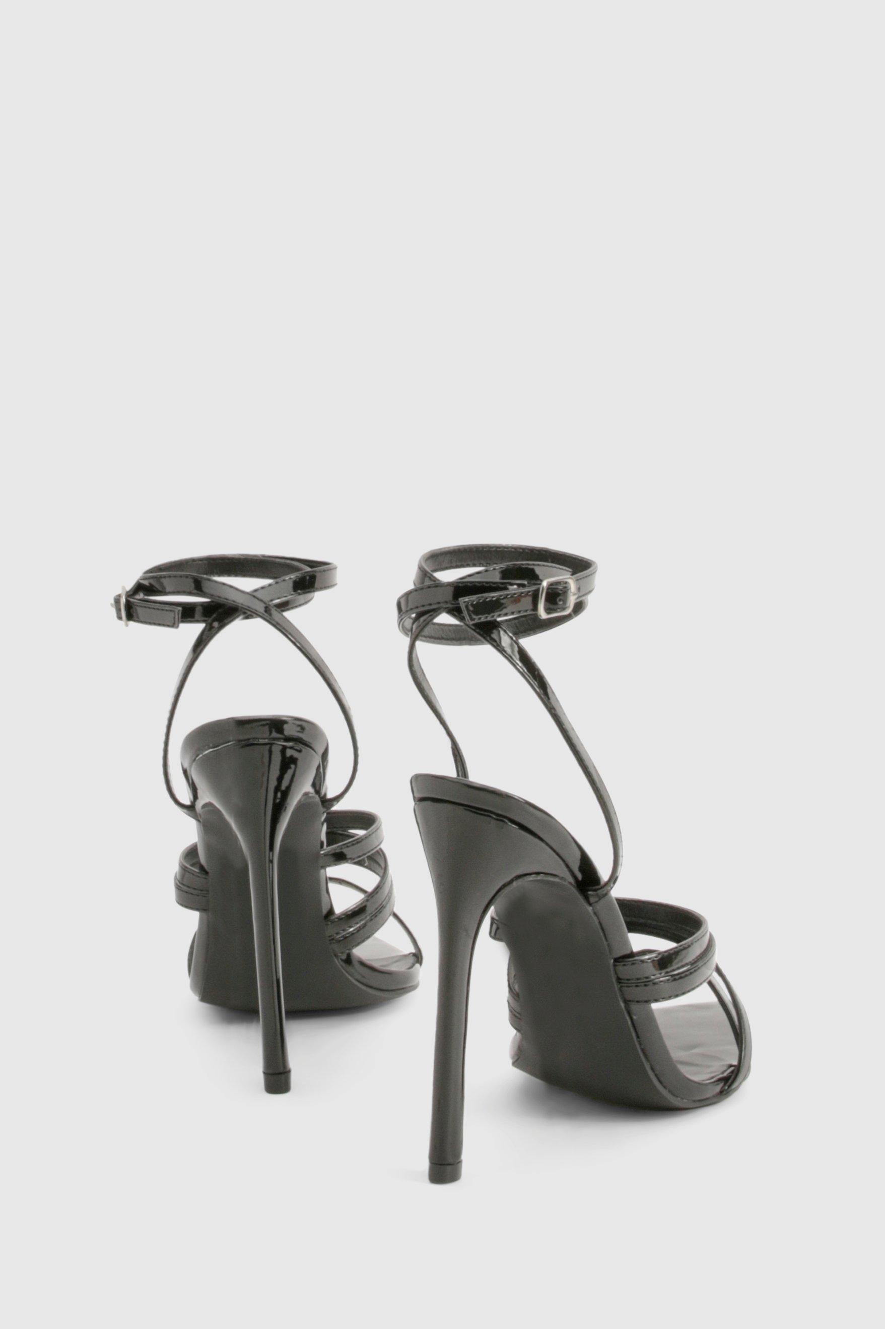 ojos オホス Multistrap Stiletto Heels Black 61Pv48Ynj-L.jpg