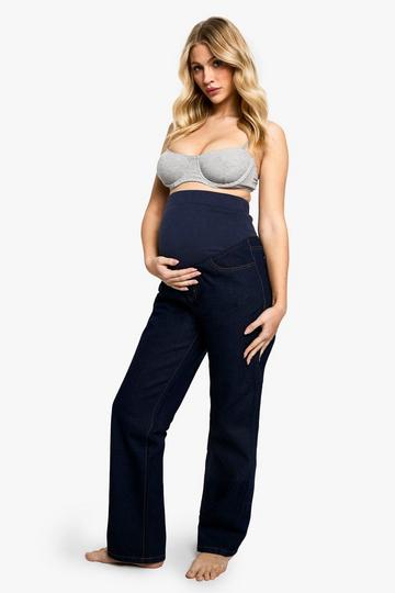 Zwangerschap Over The Bump Mom Jeans indigo