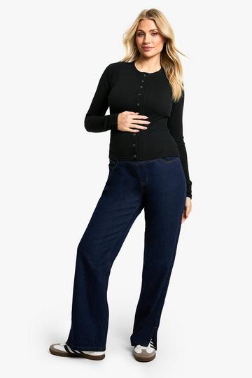 Maternity Over The Bump Straight Leg Jeans dark indigo