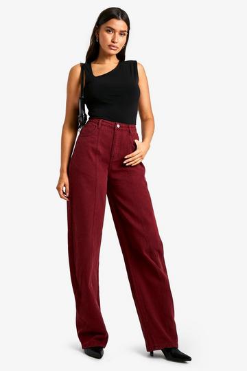 Tall Kersen Wash Barrel Leg Jeans cherry