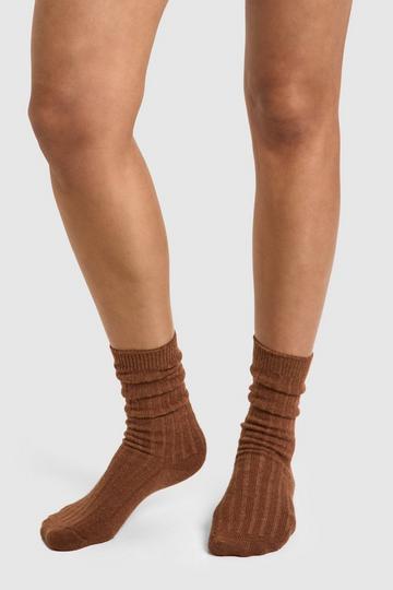 Cosy Lounge Socks chocolate