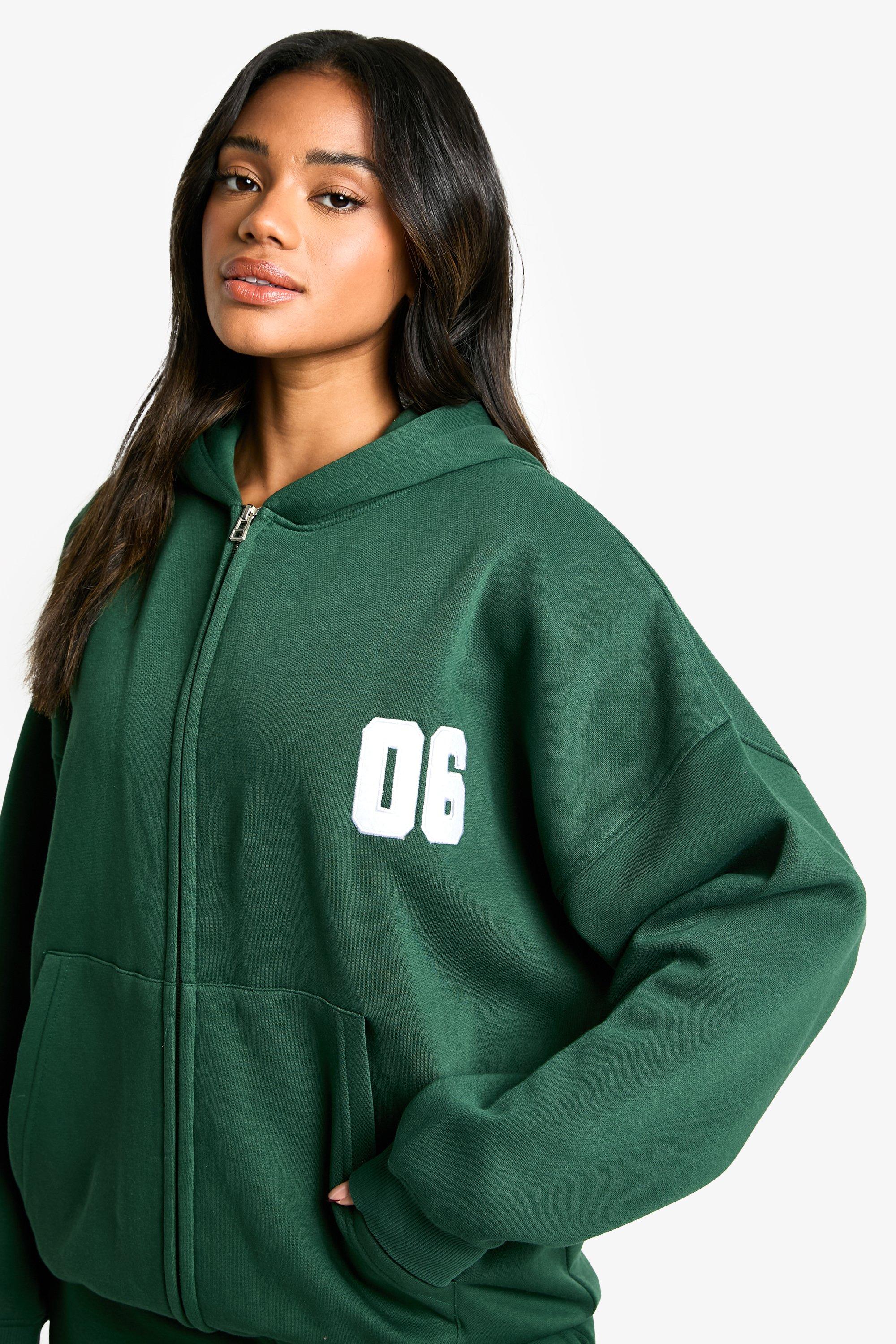 06 Embroidered Zip Through Oversized Tracksuit | boohoo
