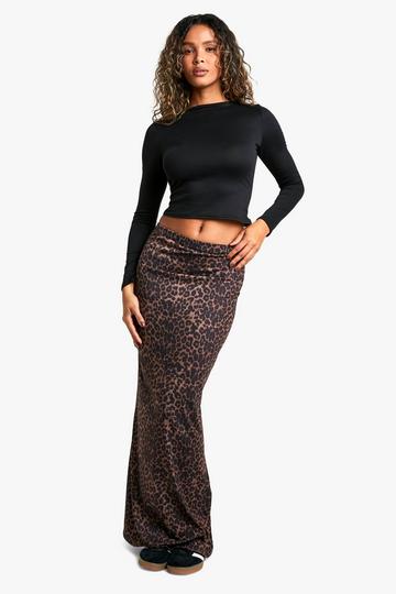 Luipaardprint Midi Rok leopard