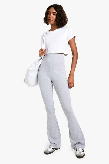 Tall Cotton Jersey Ruched Booty Boosting Flares grey