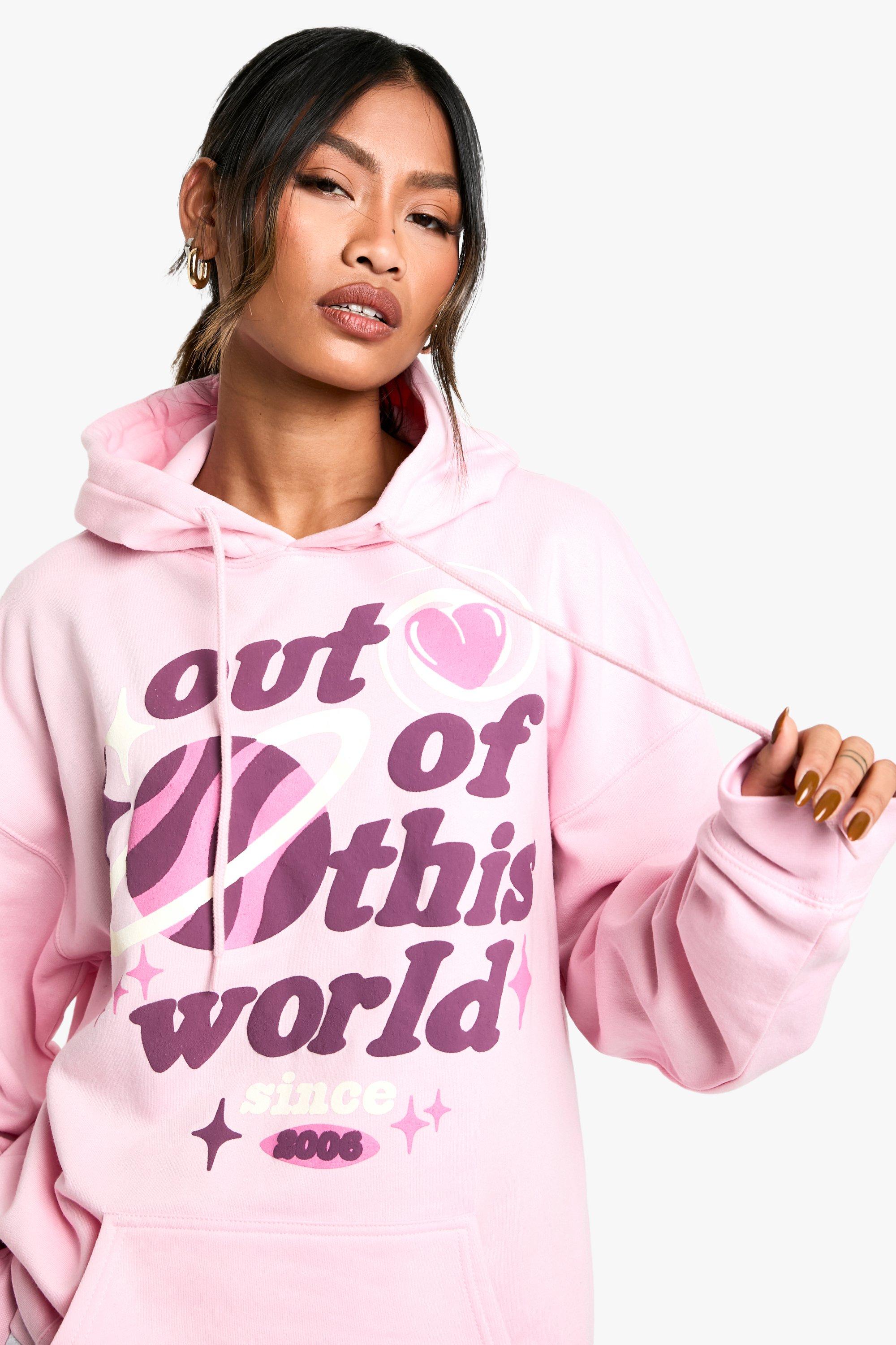 Out Of This World Puff Print Oversized Hoodie