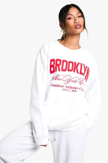 Brooklyn Outdoor Athletics Club Oversized Sweatshirt white