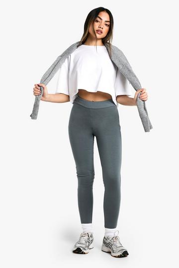 Blue Double Layer Modal Jersey Legging