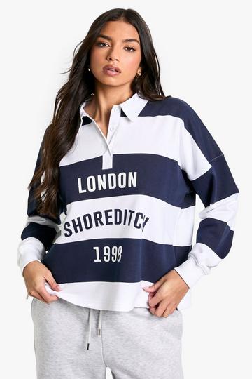 Navy London Shoreditch Rugby Top