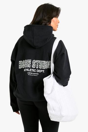 Plus Oversized Luipaardprint Dsgn Studio Hoodie black