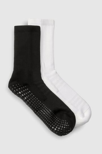 2 Pack Active Pilates Grip Socks multi