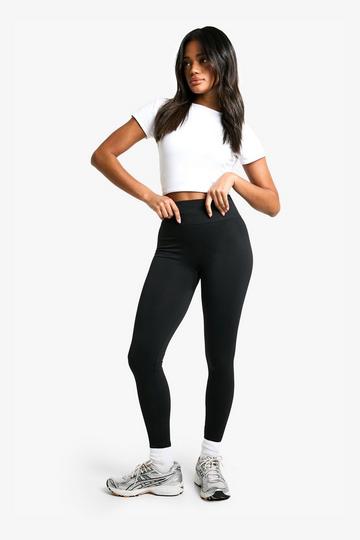 Matte Strakke Vormende Leggings Met Tailleband black