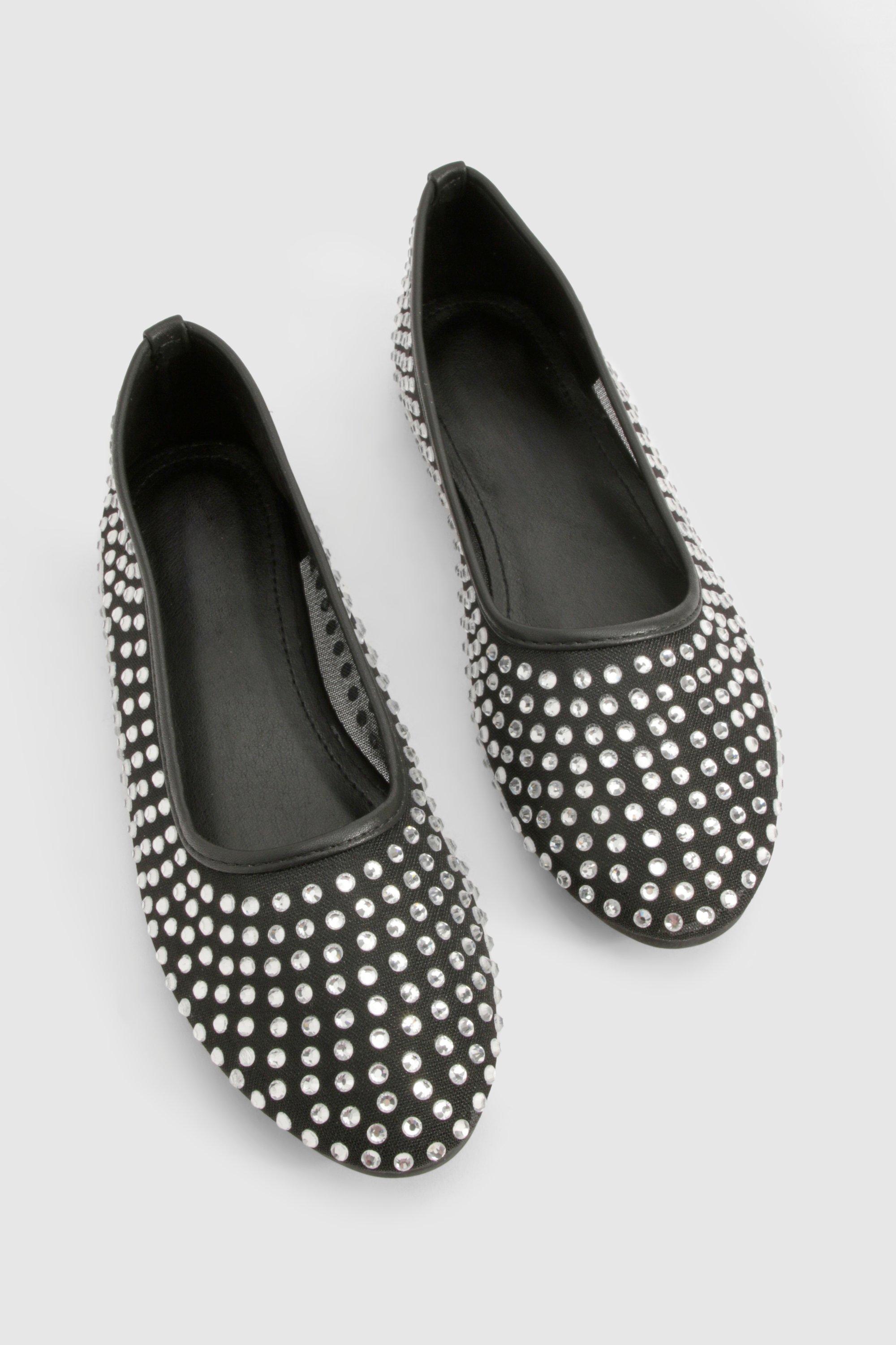 Embellished flat shoes online