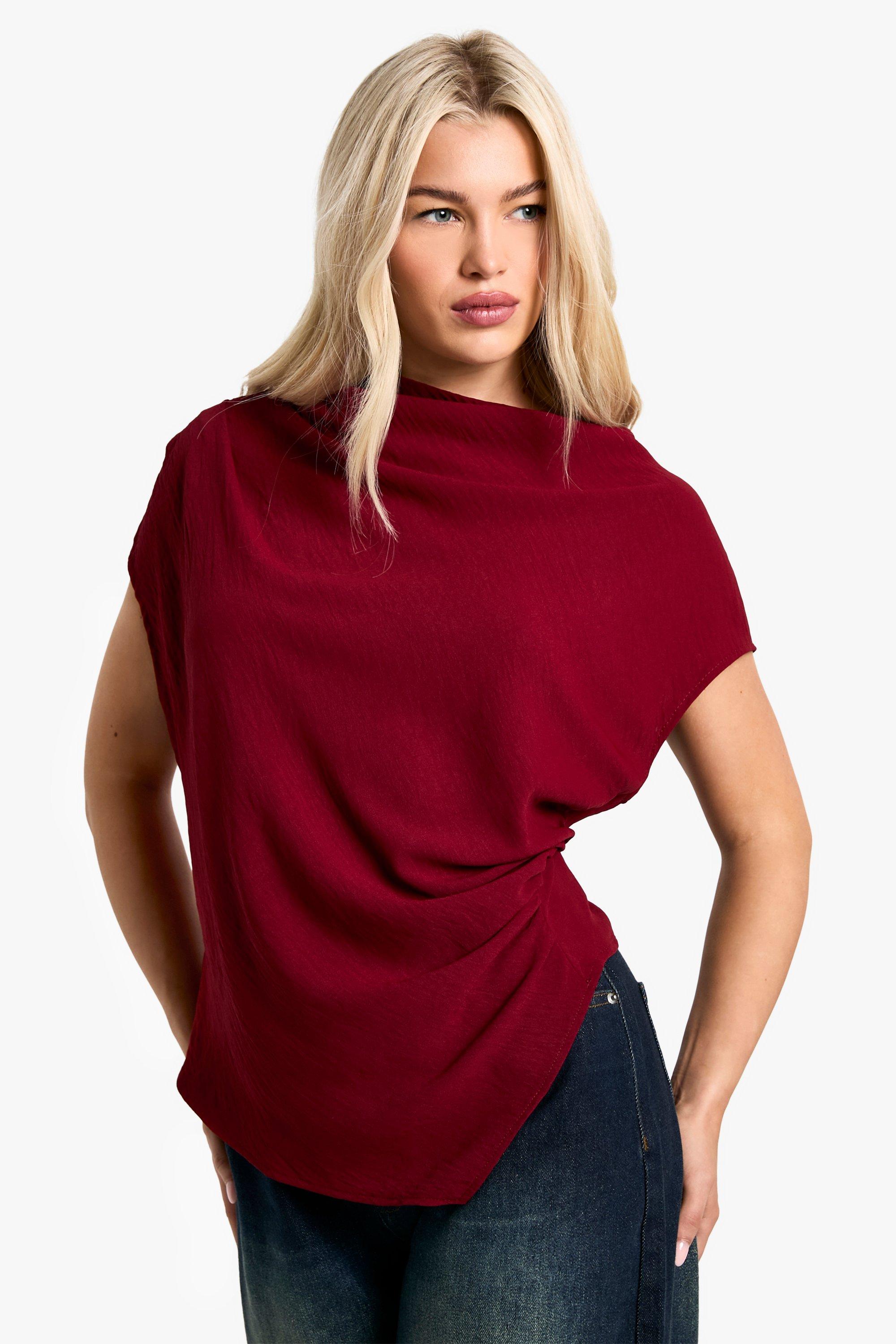 Blouse asymétrique sans manches