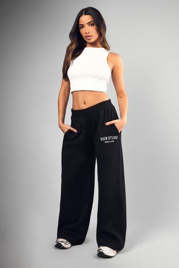 Petite Dsgn Studio Applique Straight Leg Jogger black