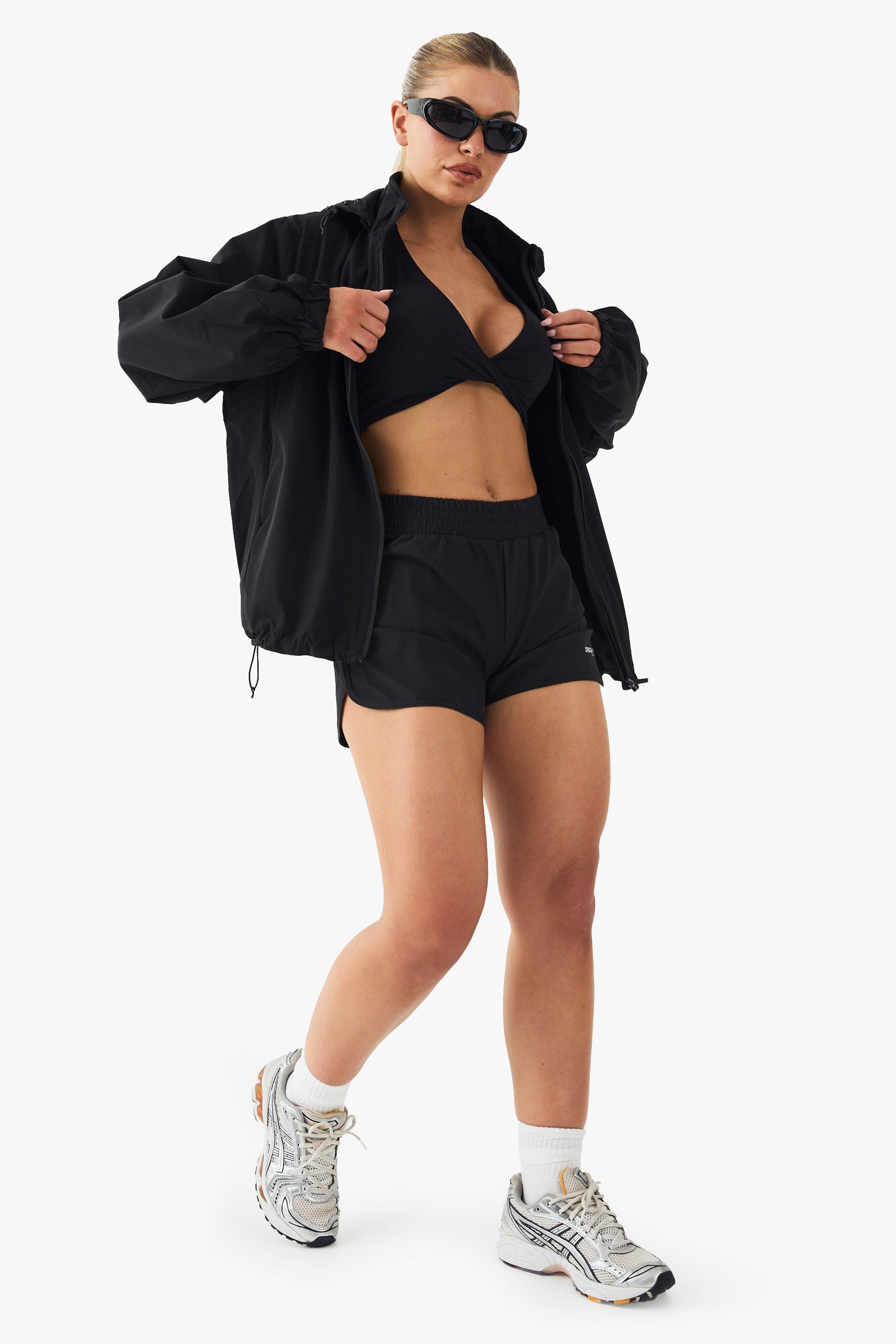 【boohoo】Dsgn Studio ジップアップ ショート丈セットアップ2色 DSGN Studio Sport Zip Through Sports Jacket | boohoo USA