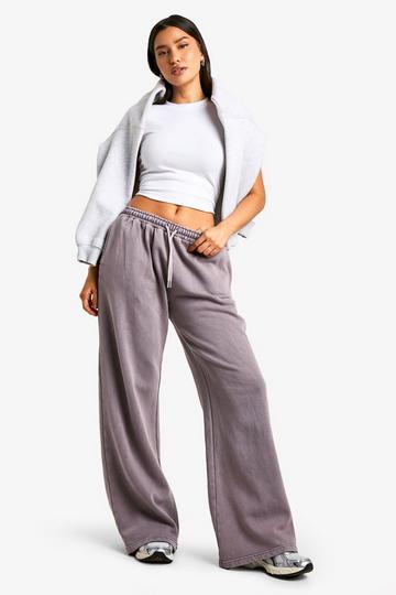 Tall Washed Wide Leg Jogger charcoal