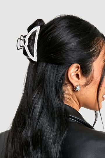 Zilveren Haarklem Met Steentjes silver