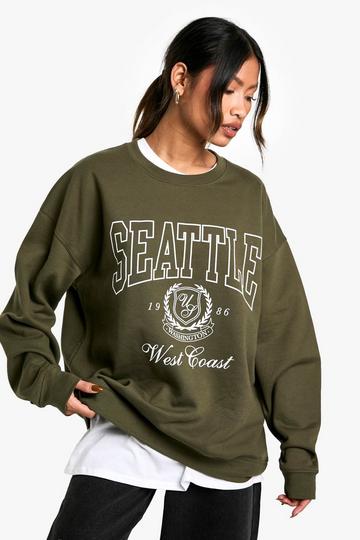 Oversized Seattle Trui khaki