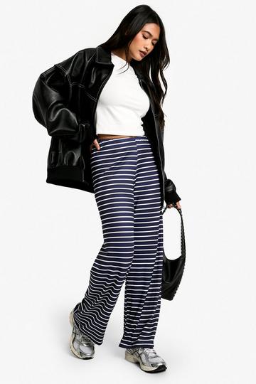 Striped Supersoft Trousers navy