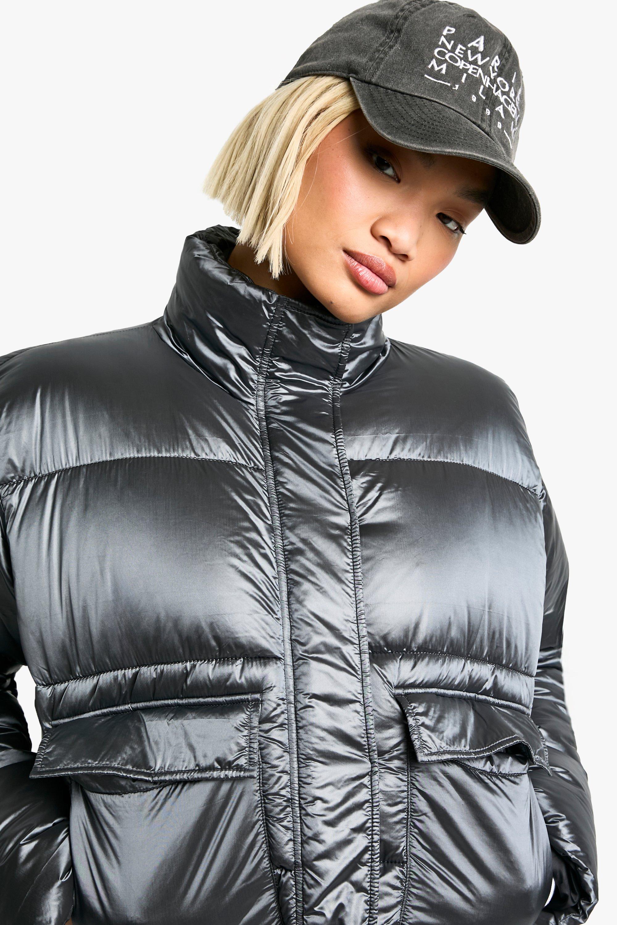 Shiny Boxy Puffer Jacket