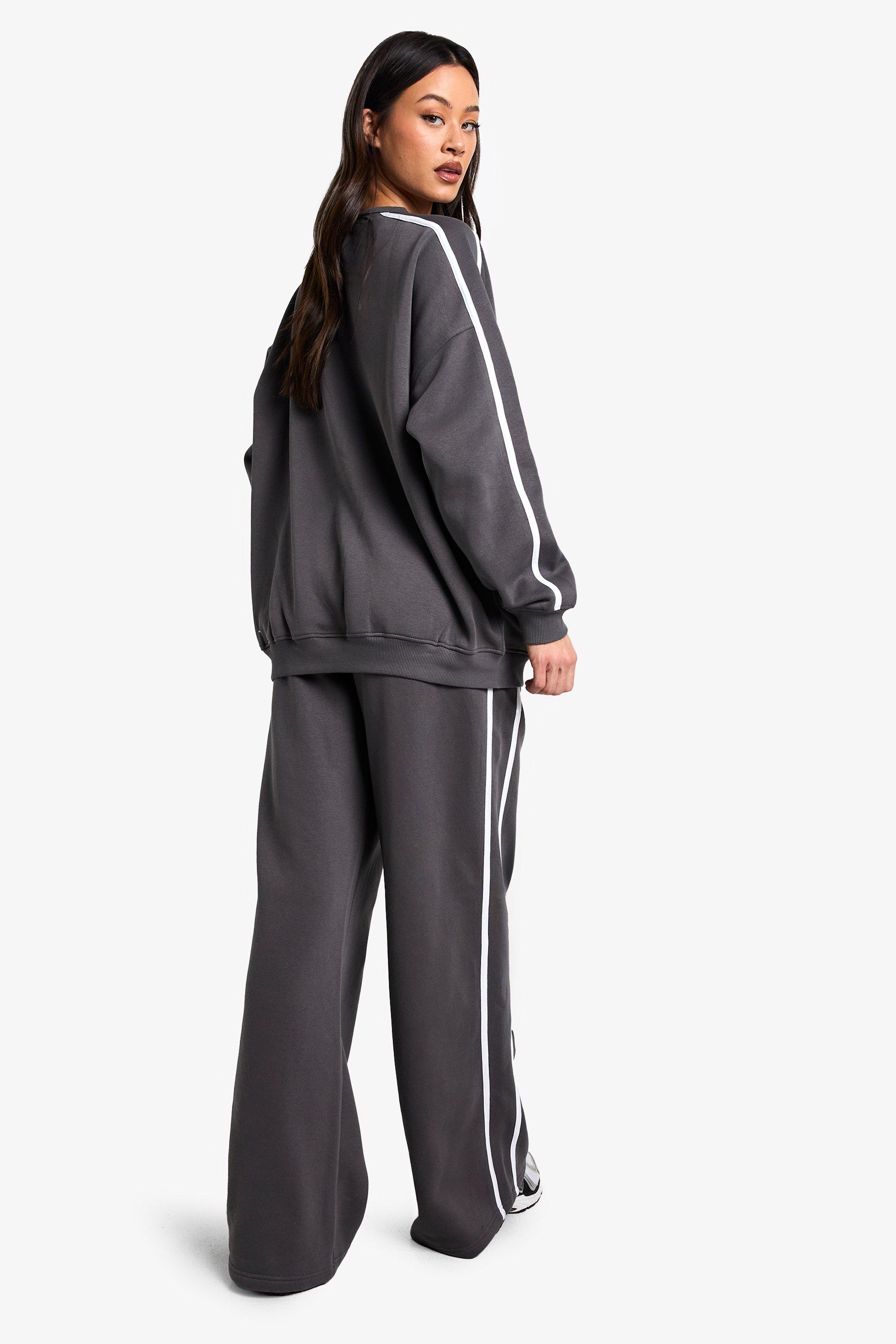 Tall Side Stripe Wide Leg Joggers