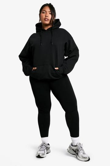 Plus Supersoft Fleece Lined Leggings black