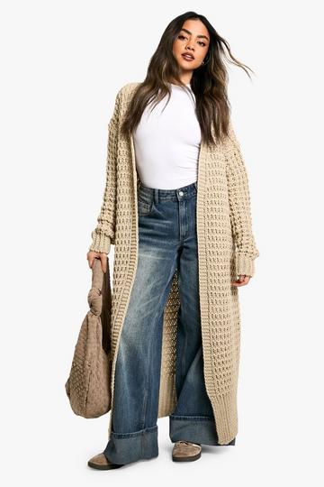 Knit Longline Cardigan oatmeal