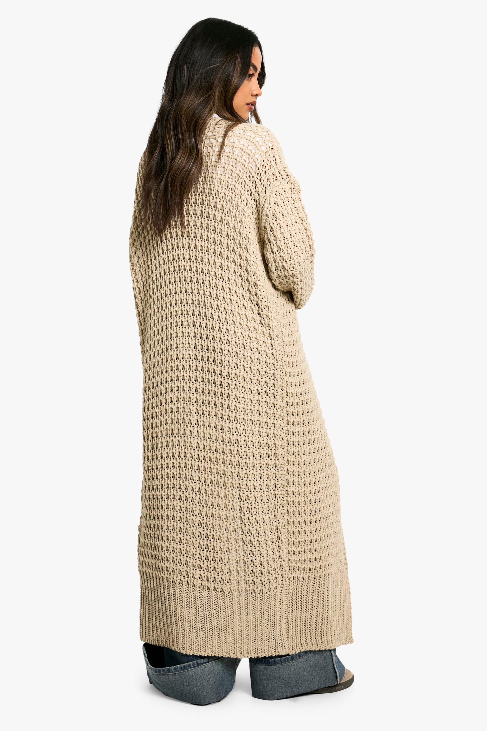 Oatmeal longline cardigan best sale