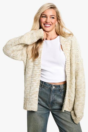 Chunky Knit Slouchy Cardigan oatmeal