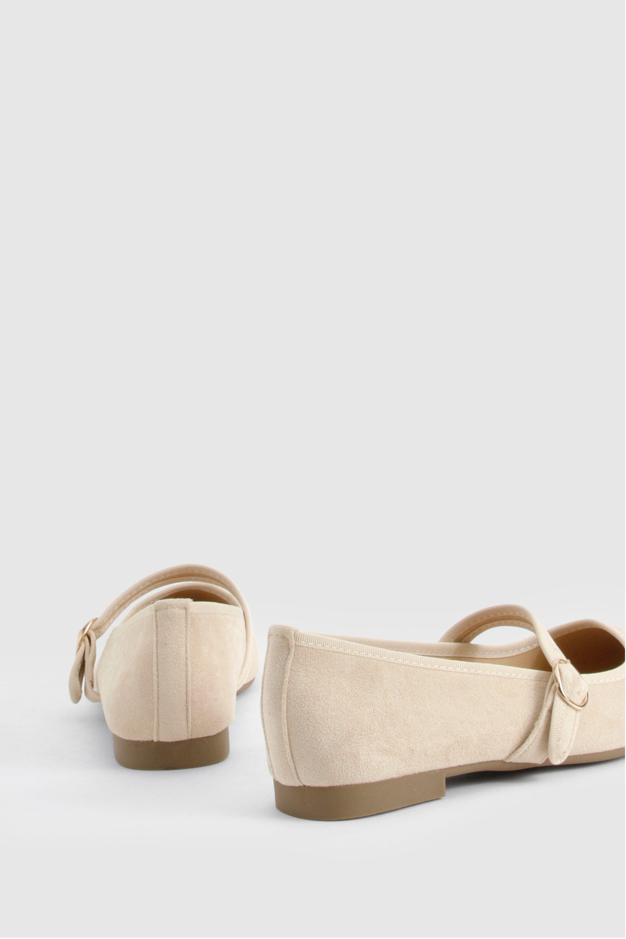 Faux Suede Ballet Flats