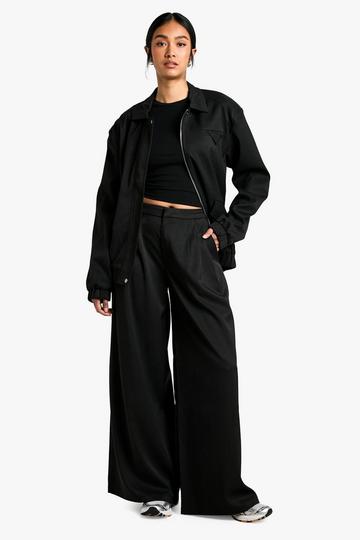 Tailored Wide Leg Trousers black