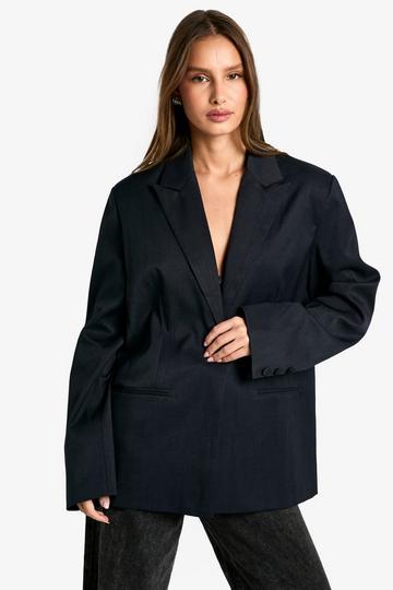 Tailored Single Breast Blazer navy